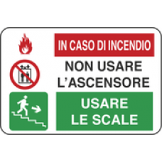 in caso incendio usare scale